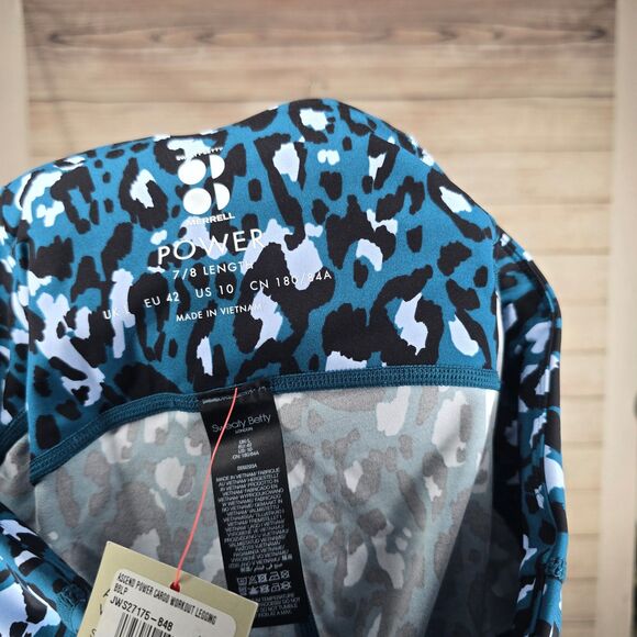 Sweaty Betty x Merrell Ascend Power Cargo Workout Pocket Legging Size 10 Cheetah - Picture 11 of 11